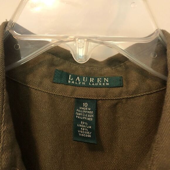 Ralph Lauren | army green short romper - Picture 5 of 6